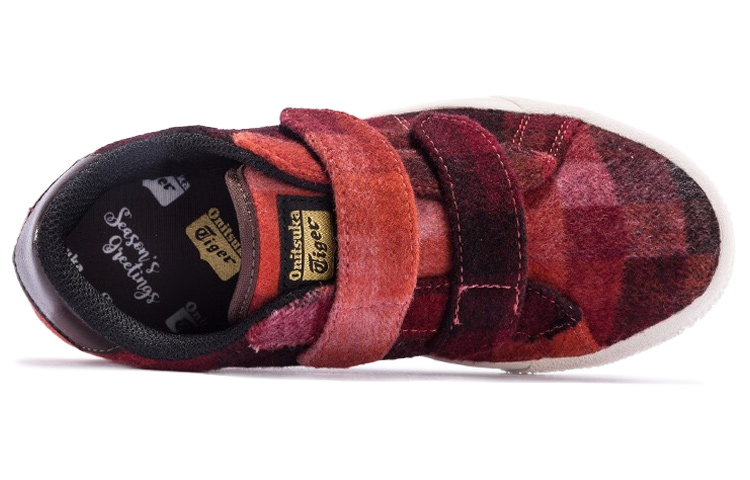 Shop 中童 Onitsuka Tiger鬼塚虎 LawnShip PS 低筒 兒童板鞋 紅格