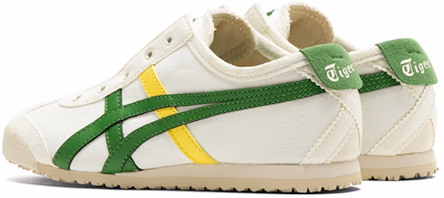 中童 Onitsuka Tiger鬼塚虎 MEXICO 66 Slip-on 復古 低筒 跑鞋 白綠 Shop 中童 Onitsuka Tiger鬼塚虎 MEXICO 66 Slip-on 復古 低筒 跑鞋 白綠