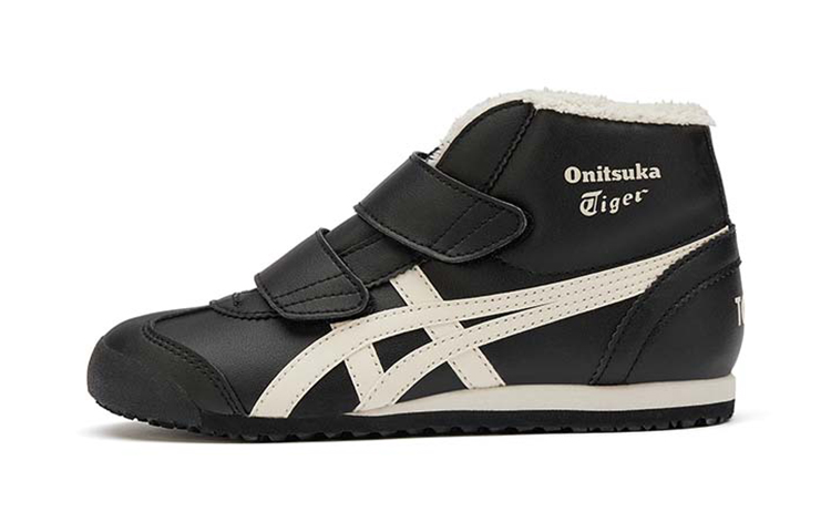 (Preschool) Onitsuka Tiger Mexico Mid Runner 'Black White' 1184A155-001