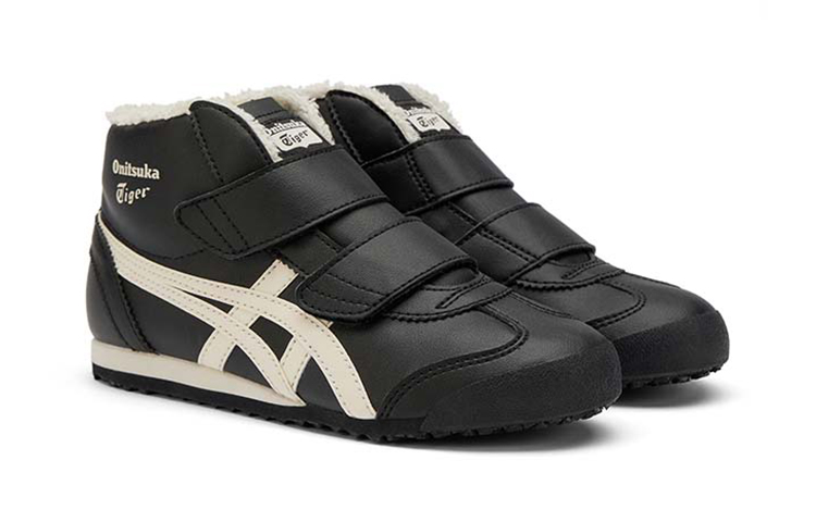 Lookbook (Preschool) Onitsuka Tiger Mexico Mid Runner 'Black White' 1184A155-001
