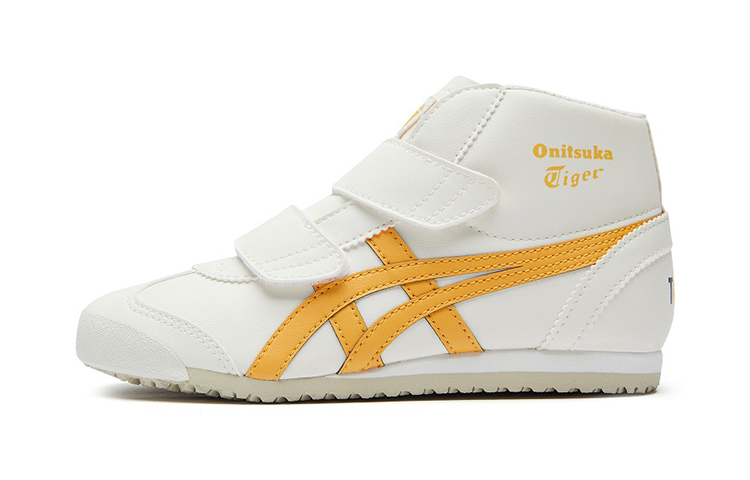 (Preschool) Onitsuka Tiger Mexico Mid Runner 'White Yellow' 1184A132-100