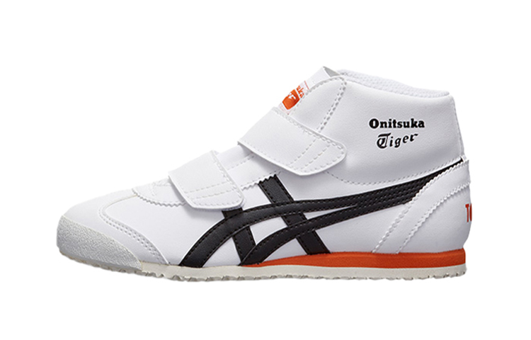(Preschool) Onitsuka Tiger Mexico Mid Runnner 'Black White Orange' 1184A031-100