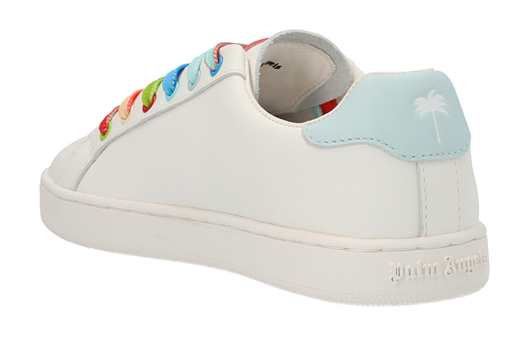 (PS) Palm Angels ' Leather Lace-Up Low-Top Sneaker 'White Blue' 圖 2