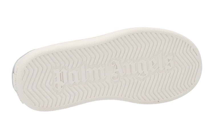(PS) Palm Angels ' Leather Lace-Up Low-Top Sneaker 'White Blue' 圖 4