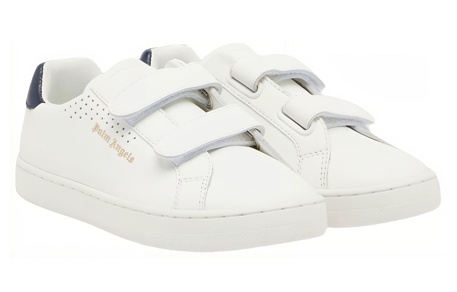 Order (PS) Palm Angels ''Lage Sneakers'' ''Witte Band'' PBIA006S22LEA0010146