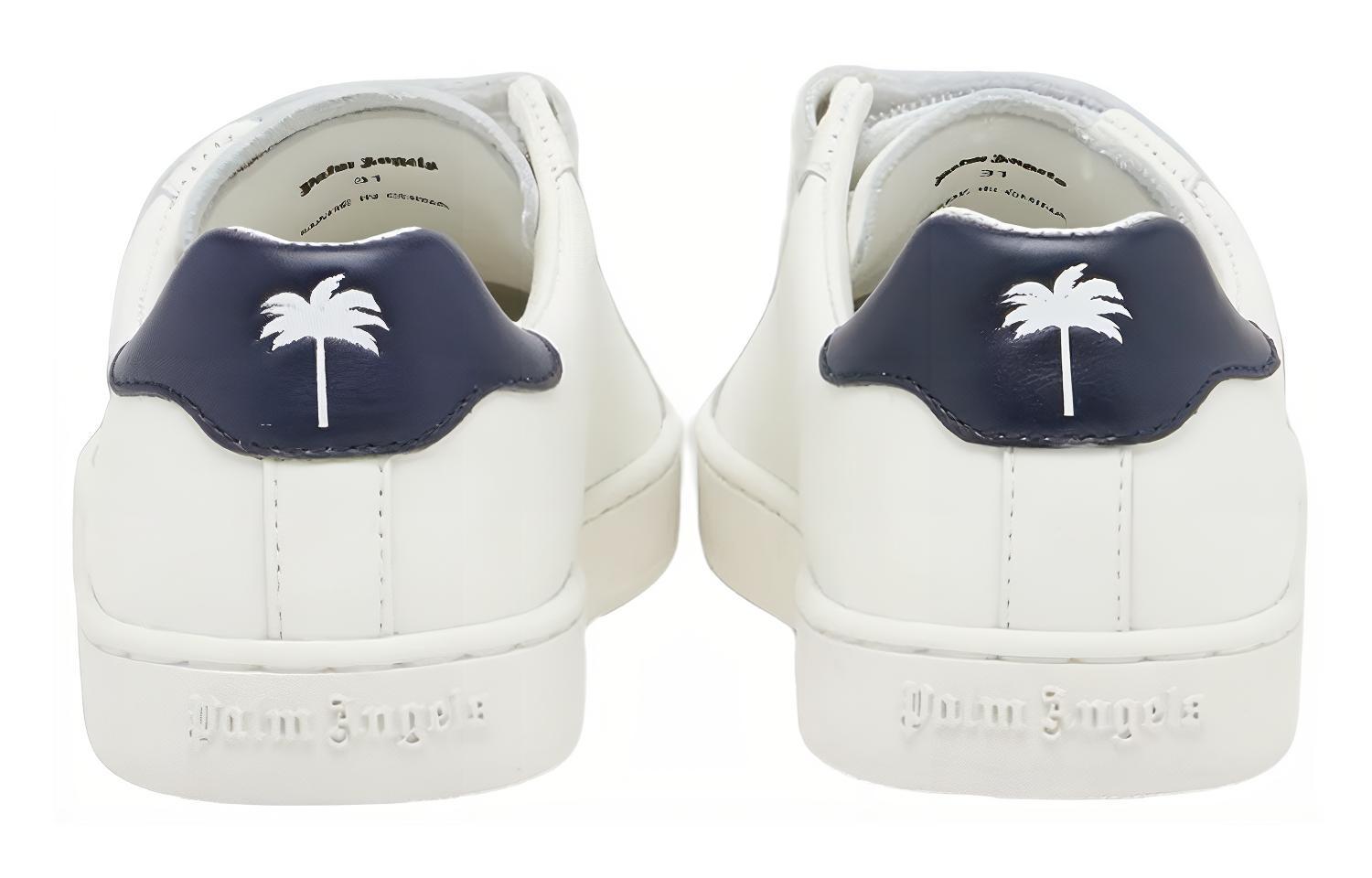 Shop (PS) Palm Angels ''Lage Sneakers'' ''Witte Band'' PBIA006S22LEA0010146