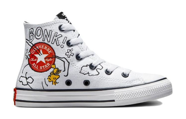 Order (PS) Converse Peanuts x Chuck Taylor All Star 'Blanco Negro Rojo' A01869C