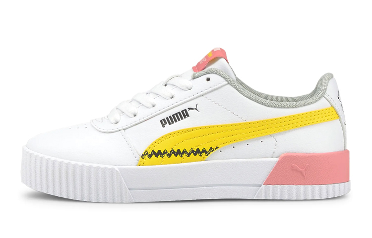 Buy (Youth) Puma Carina x Peanuts 'White Yellow Pink' 381877-01 - Novelship