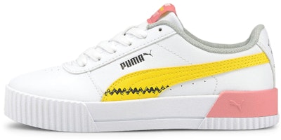 (Youth) Puma Carina x Peanuts 'White Yellow Pink' 381877-01 (Youth) Puma Carina x Peanuts 'White Yellow Pink' 381877-01