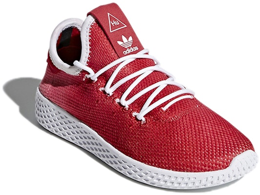 (Preschool) Pharrell x adidas Tennis Hu C 'Scarlet White' BB6838 Lookbook (Preschool) Pharrell x adidas Tennis Hu C 'Scarlet White' BB6838