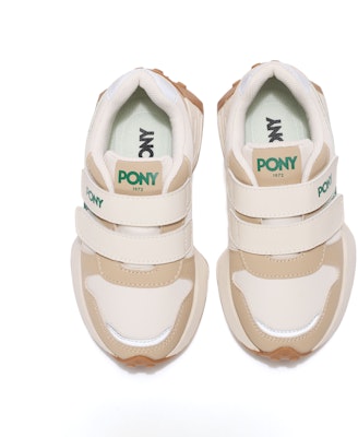 兒童 PONY 舒適柔軟透氣 低幫 兒童跑步鞋 米白色 Shop 兒童 PONY 舒適柔軟透氣 低幫 兒童跑步鞋 米白色