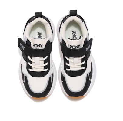 兒童 PONY 減震耐磨 兒童休閒鞋 黑白色 Lookbook 兒童 PONY 減震耐磨 兒童休閒鞋 黑白色