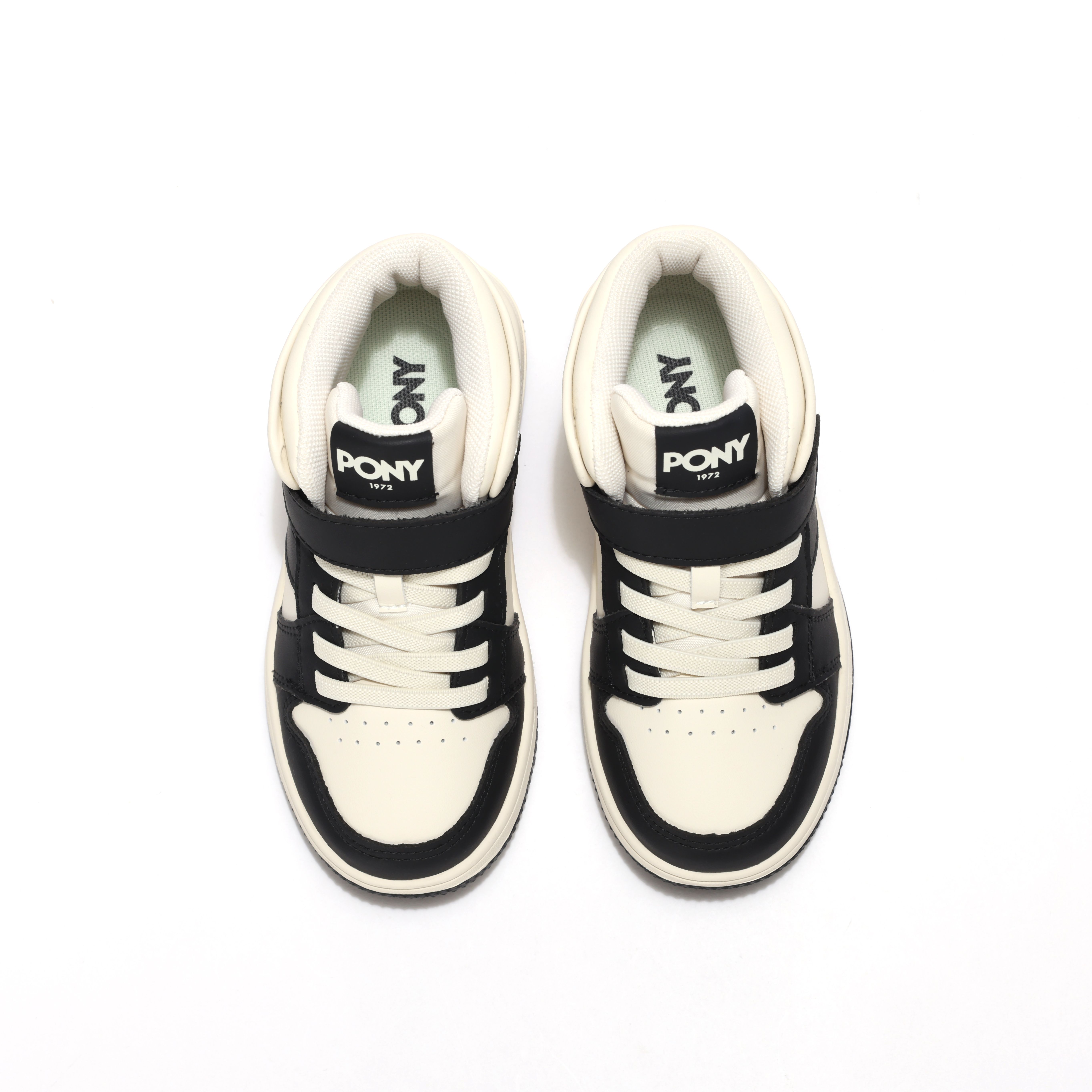 Lookbook 兒童 PONY 緩震輕便透氣休閒 防滑耐磨 黑白色