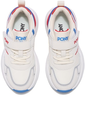 兒童 PONY 運動休閒舒適 防滑耐磨透氣 兒童休閒鞋 白藍色 Lookbook 兒童 PONY 運動休閒舒適 防滑耐磨透氣 兒童休閒鞋 白藍色