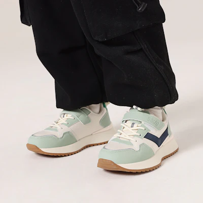 (PS) PONY Kasual 'Putih Hijau Hitam' 241K1SO01BG 7