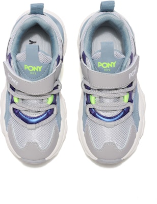兒童 PONY 運動休閒戶外 防滑耐磨 中幫 兒童戶外鞋 灰藍色 Lookbook 兒童 PONY 運動休閒戶外 防滑耐磨 中幫 兒童戶外鞋 灰藍色