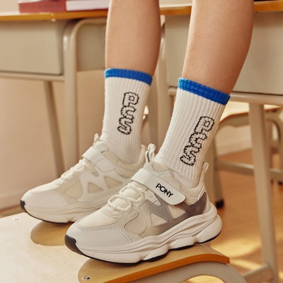 (Preschool) PONY Mid-Top Trainer 'White' 234K1MD54RW 1