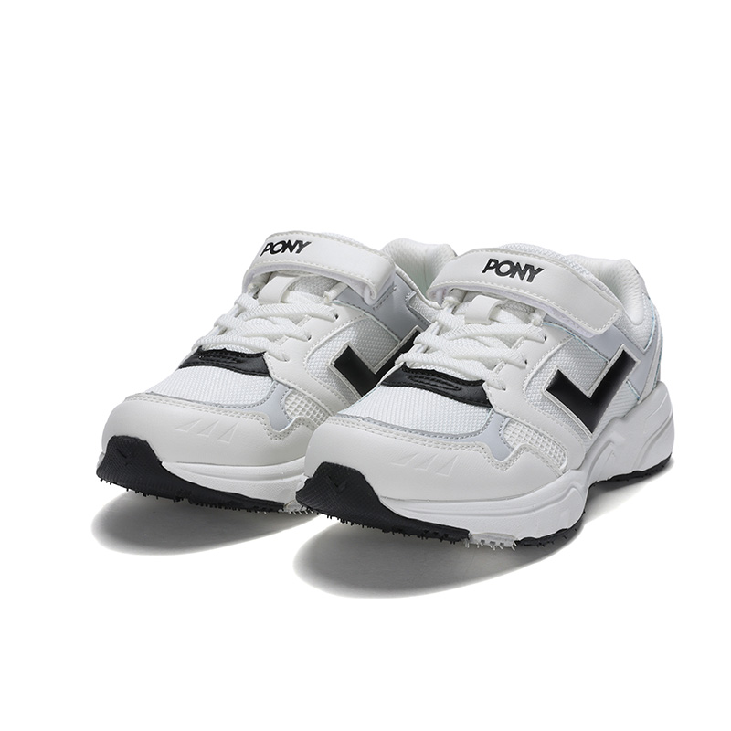 Lookbook 儿童 PONY MJ-72 減震透氣 兒童休閒鞋 白灰