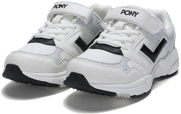 儿童 PONY MJ-72 減震透氣 兒童休閒鞋 白灰 Lookbook 儿童 PONY MJ-72 減震透氣 兒童休閒鞋 白灰