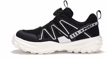 (Preschool) PONY Running Shoe 'Black Twist Button Easy-On' 242K1RN27BK (Preschool) PONY Running Shoe 'Black Twist Button Easy-On' 242K1RN27BK