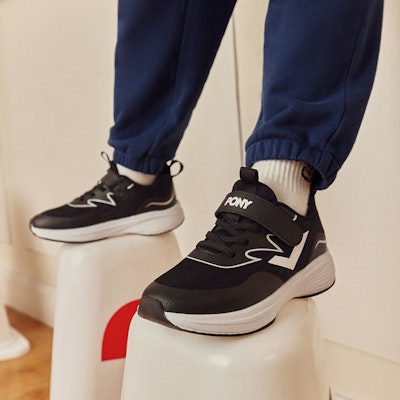 (PS) Zapatillas PONY Running 'Comodidad Negra' 233K1SP56BK 1