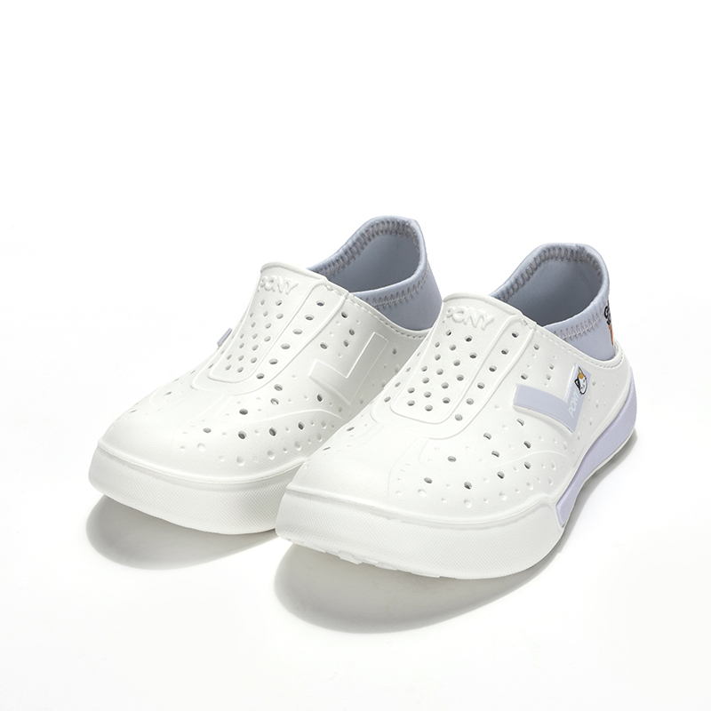 Lookbook 兒童 PONY 萌趣貓咪時尚百搭 耐磨透氣兒童涼鞋 灰白