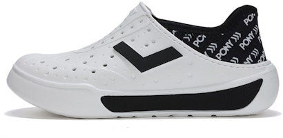 (Preschool) PONY Sandals 'White Black Font Print' 242K1SA03BK (Preschool) PONY Sandals 'White Black Font Print' 242K1SA03BK