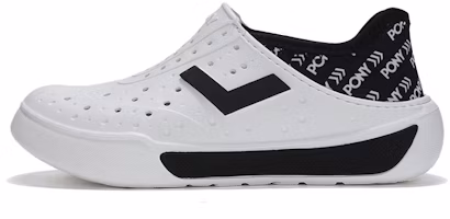 (Preschool) PONY Sandals 'White Black Font Print' 242K1SA03BK (Preschool) PONY Sandals 'White Black Font Print' 242K1SA03BK