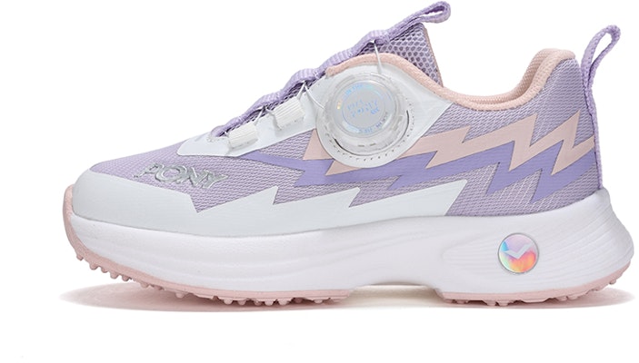 兒童 PONY 旋鈕扣 減震透氣 低筒 兒童跑步鞋 白紫 Buy 兒童 PONY 旋鈕扣 減震透氣 低筒 兒童跑步鞋 白紫