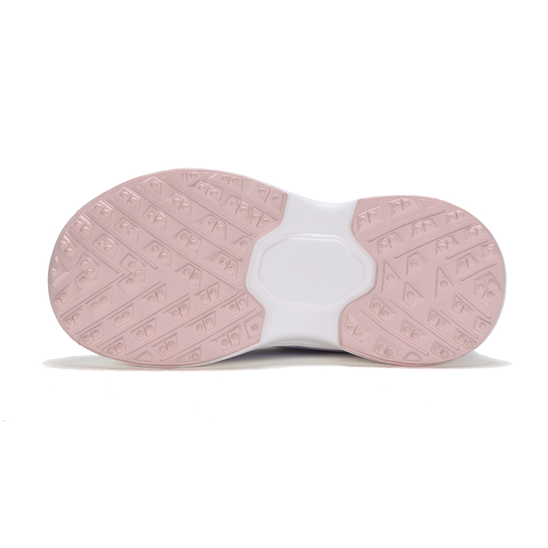 Details for 兒童 PONY 旋鈕扣 減震透氣 低筒 兒童跑步鞋 白紫