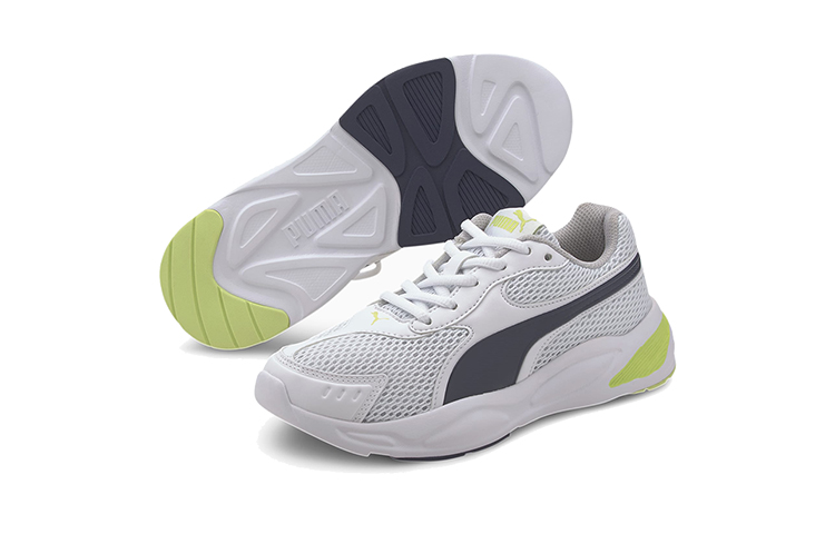Purchase (PS) Puma 90s Runner Mesh Jr ''Weiß Schwarz Gelb'' Sneakers 372926-07