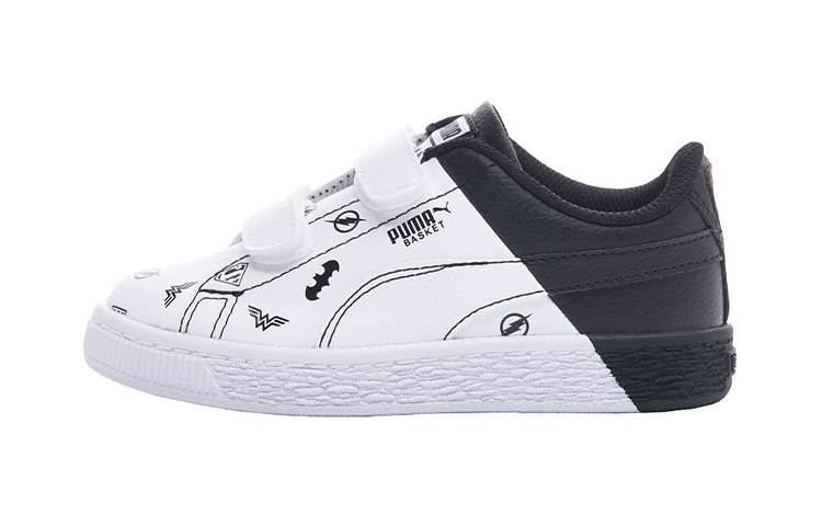 Buy 中童 PUMA 休閒 低筒 兒童板鞋 黑白