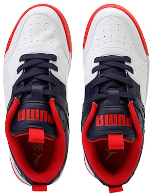 大童 Puma Backcourt Imeva 藍白紅 低筒跑步鞋 Lookbook 大童 Puma Backcourt Imeva 藍白紅 低筒跑步鞋