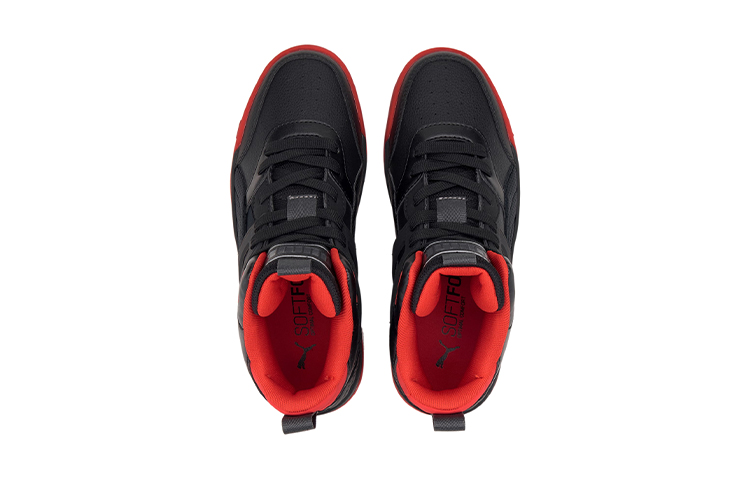Lookbook (PS) 푸마 백코트 미드 '블랙 레드' (Puma Backcourt Mid 'Black Red') 374411-03