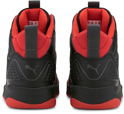 大童 PUMA Backcourt Mid 中筒 兒童板鞋 黑紅 Shop 大童 PUMA Backcourt Mid 中筒 兒童板鞋 黑紅