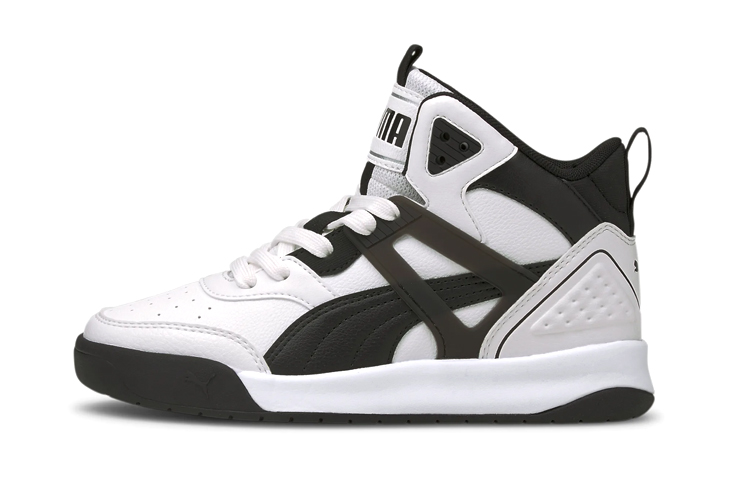 (Preschool) Puma Backcourt Mid 'Black White' 374411-04