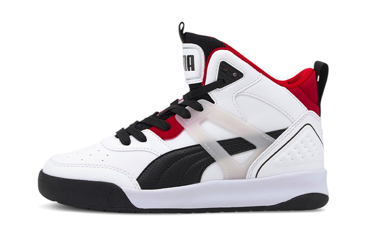 (Preschool) Puma Backcourt Mid 'White Black' 374411-01