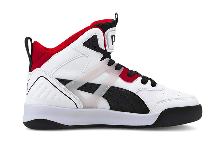 Order 大童 PUMA Backcourt Mid 中筒 兒童板鞋 白黑