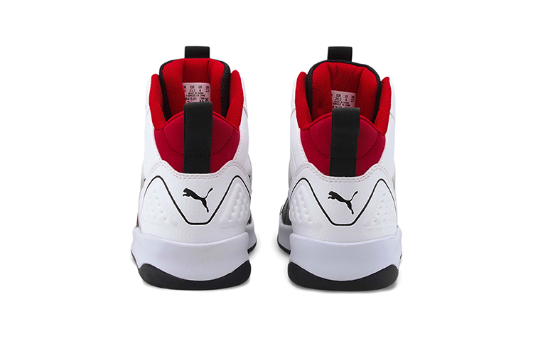 Shop 大童 PUMA Backcourt Mid 中筒 兒童板鞋 白黑