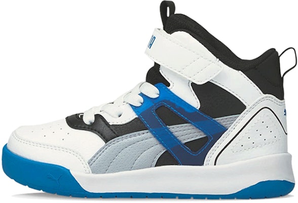 (Preschool) Puma Backcourt Mid 'White Black Blue' 374410-09 Buy (Preschool) Puma Backcourt Mid 'White Black Blue' 374410-09