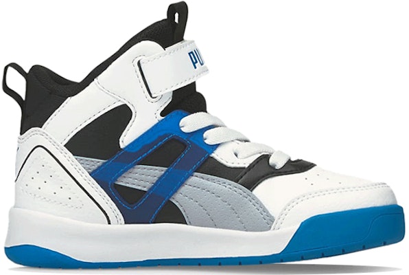(Preschool) Puma Backcourt Mid 'White Black Blue' 374410-09 Order (Preschool) Puma Backcourt Mid 'White Black Blue' 374410-09