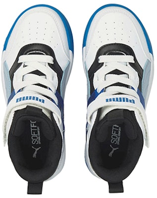 (Preschool) Puma Backcourt Mid 'White Black Blue' 374410-09 Lookbook (Preschool) Puma Backcourt Mid 'White Black Blue' 374410-09