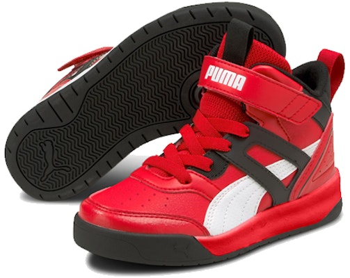 (Preschool) Puma Backcourt Mid Ac Slip On 'Red Black White' 374410-05 Lookbook (Preschool) Puma Backcourt Mid Ac Slip On 'Red Black White' 374410-05