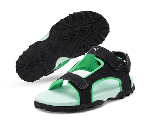 (PS) Puma Bambi Ps Idp Sandaal Kinderen Zwart/Groen 339839-02 Lookbook (PS) Puma Bambi Ps Idp Sandaal Kinderen Zwart/Groen 339839-02