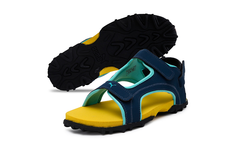 Lookbook (PS) Puma Bambi Ps Idp Sandali Blu/Verde/Giallo 339839-04