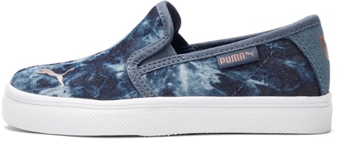 (Preschool) Puma Bari Slip-On 'Textile Blue' 383958-01 (Preschool) Puma Bari Slip-On 'Textile Blue' 383958-01