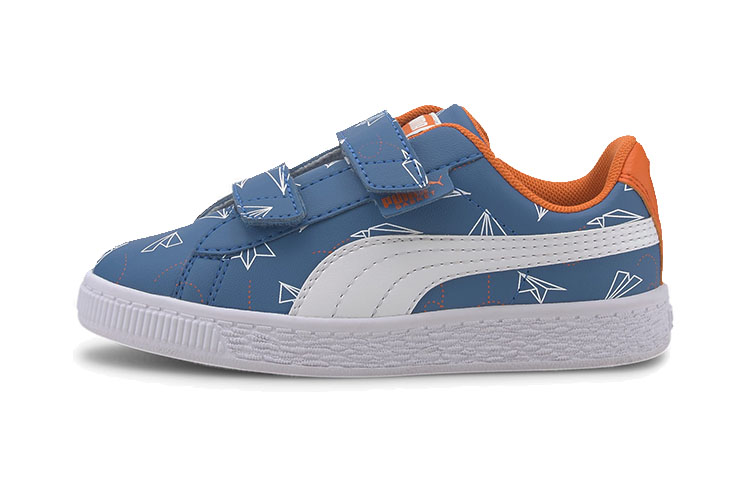 Buy (PS) 彪马Basket纸飞机休闲板鞋 白/蓝/橙 371187-02