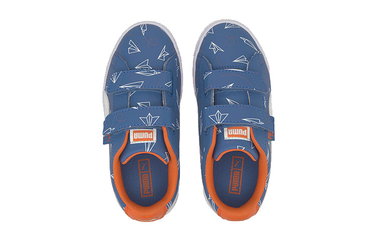 Lookbook (PS) 彪马Basket纸飞机休闲板鞋 白/蓝/橙 371187-02