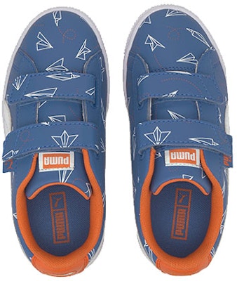 (PS) 彪马Basket纸飞机休闲板鞋 白/蓝/橙 371187-02 Lookbook (PS) 彪马Basket纸飞机休闲板鞋 白/蓝/橙 371187-02