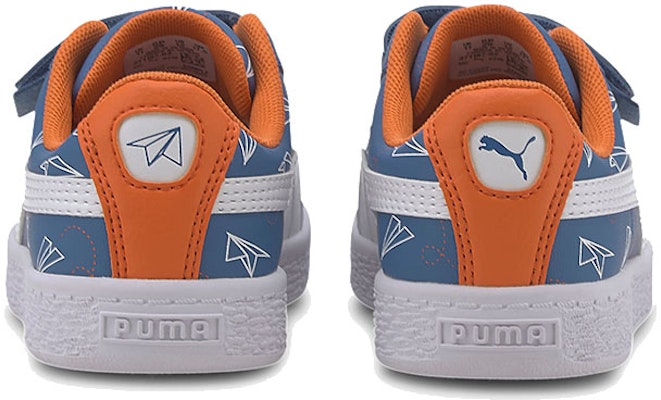 (PS) 彪马Basket纸飞机休闲板鞋 白/蓝/橙 371187-02 Shop (PS) 彪马Basket纸飞机休闲板鞋 白/蓝/橙 371187-02